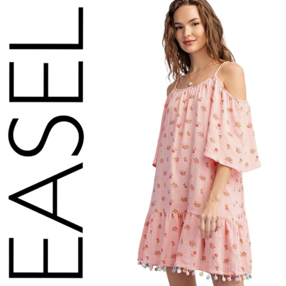 easel Dresses & Skirts - P002: EASEL NWT DRESS PEACH CORAL (R2J)